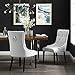 Amazon.com - InspiredHome White Leather Dining Chair - Design: Alberto ...