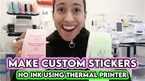 How to Make Stickers For Your Business With Rollo Thermal Printer! Small Business Stickers | How ...