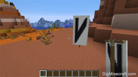 How to make a Letter V Banner in Minecraft