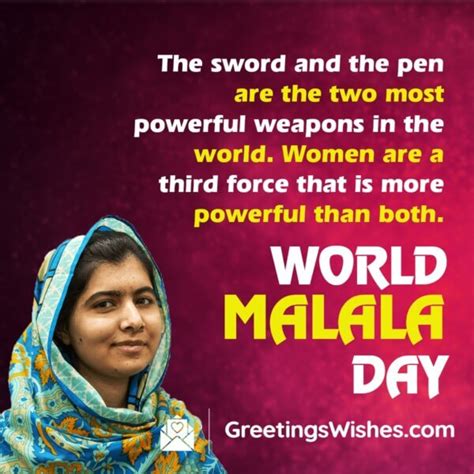 World Malala Day Messages Quotes (12 July) - Greetings Wishes