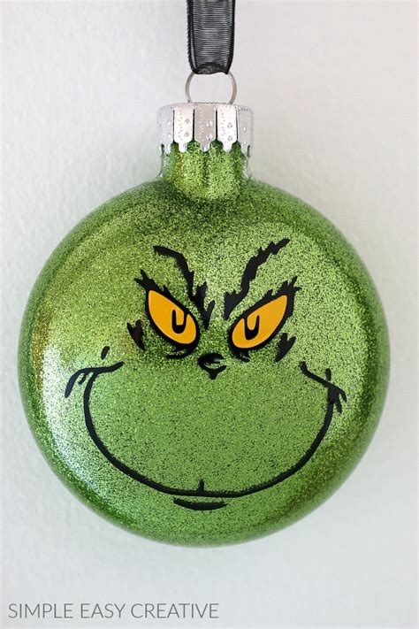 Grinch Ornament Diy