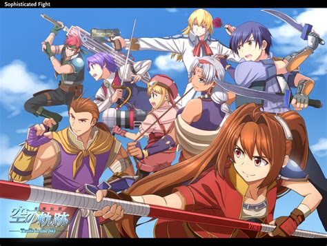 Fanart of Trails in the Sky; featuring all the playable characters from ...