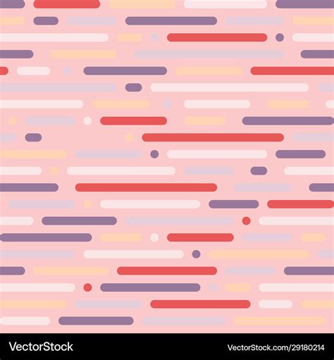 Seamless pattern horizontal lines with rounded Vector Image