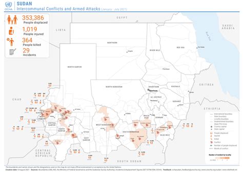 Sudan: Intercommunal Conflicts and Armed Attacks (January - July 2021 ...