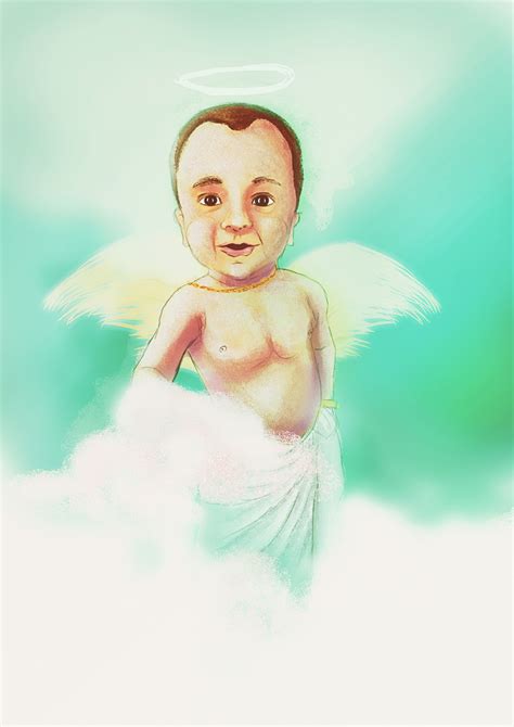 Angel Baby Digital Painting on Behance