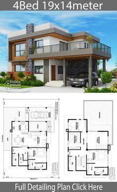 Home design 12x13m with 4 Bedrooms - Home Ideas - #12x13m #Bedrooms #Design #home #Ideas ...