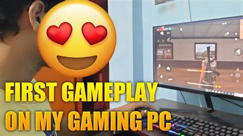 First Time Game Play In Gaming Computer 😍|| First Time Free Fire Game Play In My Computer ️ ...