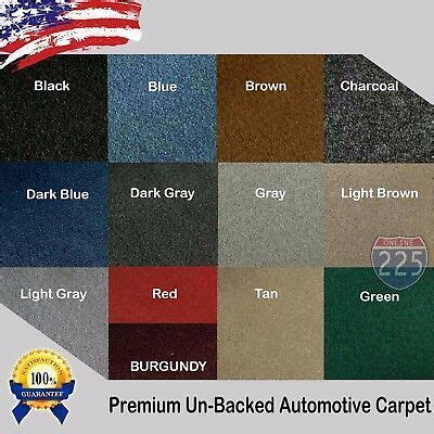 All Colors Upholstery Durable Un-Backed Automotive Carpet 40" Wide - By Yard LOT... | Automotive ...