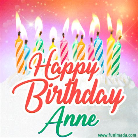 Happy Birthday Anne GIFs - Download on Funimada.com