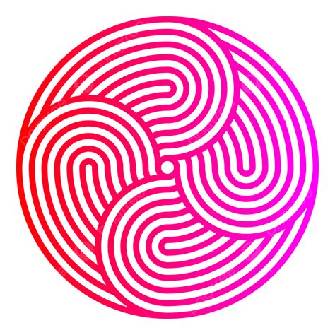 Vector Illustration Of Red And Pink Optical Illusion Spiral Lines, Op Art Spiral, Optical ...