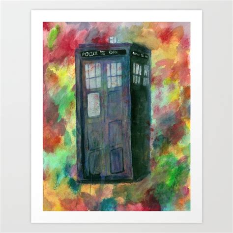 Doctor Who Tardis fanart Art Print by xNatsukix | Society6