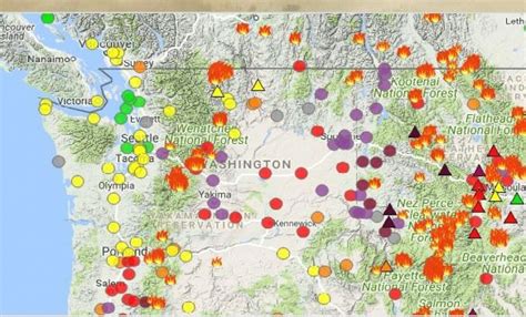 Washington State Fire Map - Printable Map