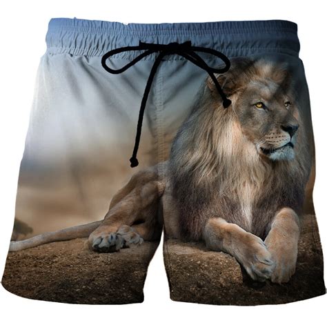 Short Pants for Man Summer Men's Animal Beach Shorts 3D Pattern Boardshorts Men Short Pants ...