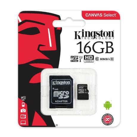 16GB Kingston Class 10 Memory card (Flash Deal with Life time Warrenty ...