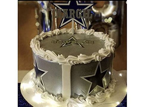 Dallas Cowboys Personalized Birthday Cake Topper - 3D Wade Creations