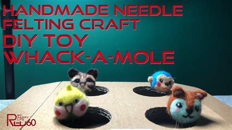 DIY Whack-A-Mole TOY- Handmade Needle Felting Craft | Handmade toys ...