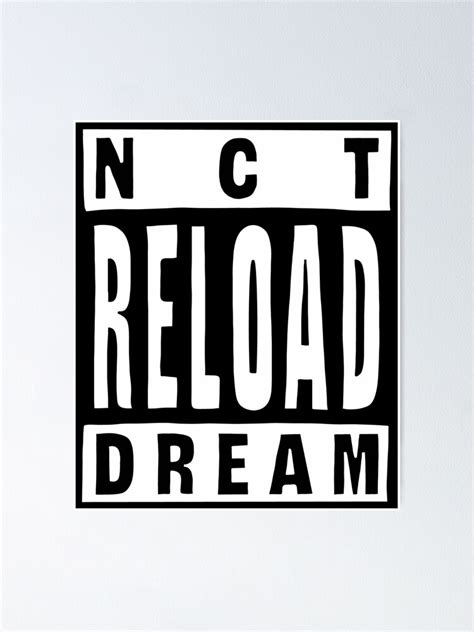 "NCT DREAM RELOAD" Poster for Sale by mcknbrd | Redbubble