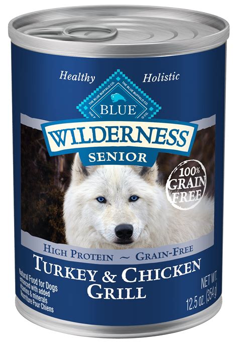 Blue Buffalo Wilderness High Protein Grain Free, Natural Senior Wet Dog ...