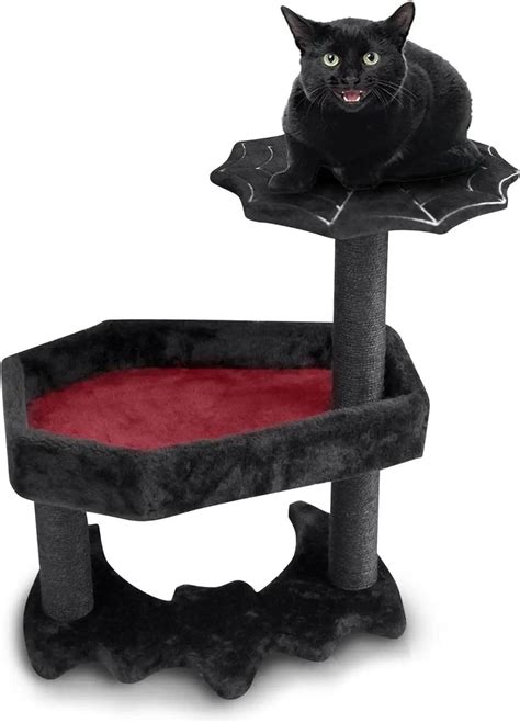 Gothic Cat Tree with Coffin Bed