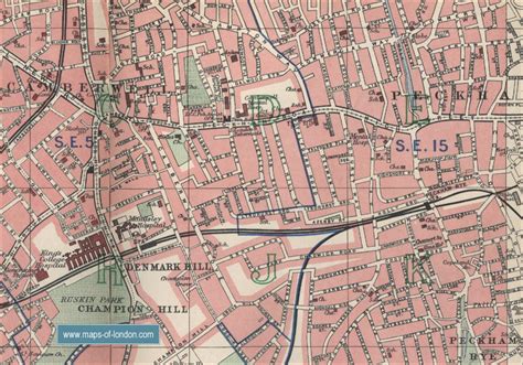 Map of Peckham, London