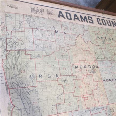 1906 Hardacre Adams County Illinois Plat Map Canvas Historical | Etsy