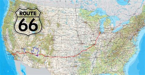 Route 66 Map Usa