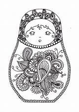Russian dolls 2  Adult Coloring Pages sketch template
