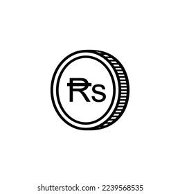 Pakistan Currency Symbol Pakistani Rupee Icon Stock Vector (Royalty ...