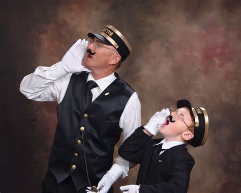 All Aboard! "Daddy & Me" Train Conductor Costumes! www.trainconductorcostumes.com. 2014 BLACK ...