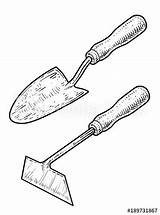 Trowel Drawing At PaintingValleycom  Explore Collection Of sketch template