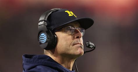 Jim Harbaugh Suspended from Sideline for 3 Games amid Michigan Sign ...