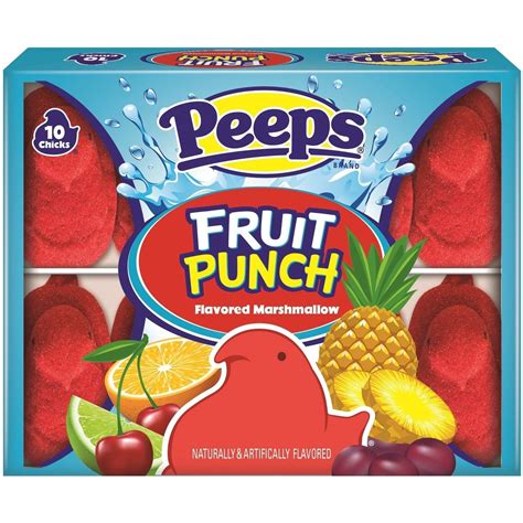 Peeps Fruit Punch Easter Candy, 3 Oz., 10 Count - Walmart.com - Walmart.com