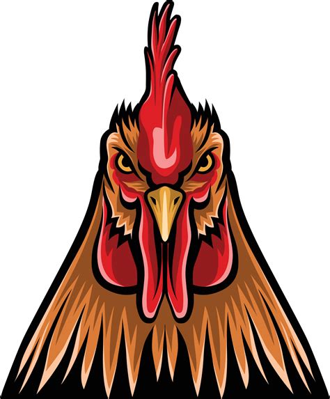 colorful chicken head vector illustration 19849025 Vector Art at Vecteezy