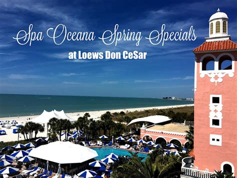 Spring Spa Specials at Spa Oceana, Loews Don CeSar | I Run For Wine