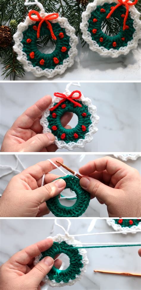 Crochet Christmas Wreath Easy Tutorial – Design Peak