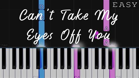 Can't Take My Eyes Off You - Frankie Valli | EASY Piano Tutorial - YouTube