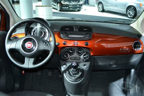 2015 Fiat 500 dashboard at the 2014 New York Auto Show