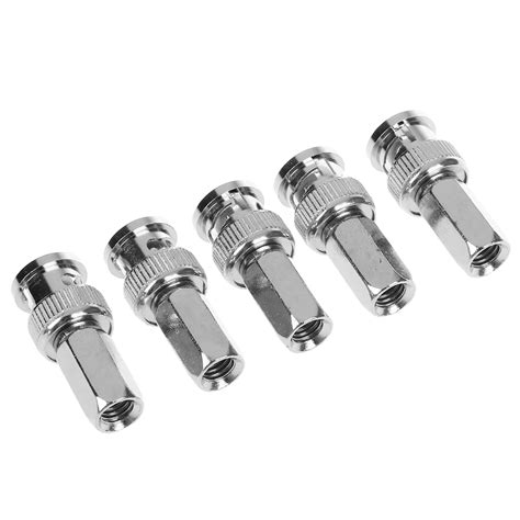 5 x Twist On BNC Male RF Coax Connector for CCTV RG59 Cable Security ...