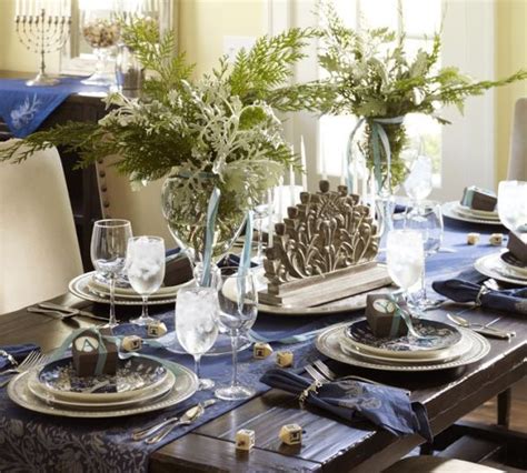 Holiday Decor Ideas: 3 Hanukkah Table Settings — Irwin Weiner Interiors ...