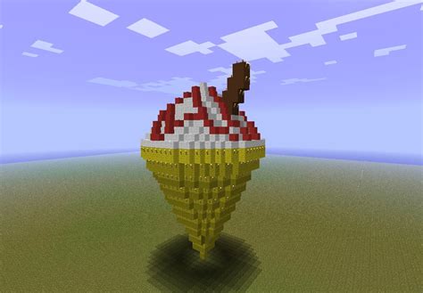 A Vanilla Ice-Cream Cone Minecraft Project