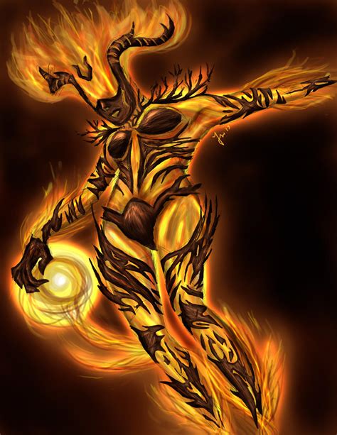 Flame Atronach by Kaizoku501 on DeviantArt