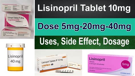 Lisinopril 10 mg tablet - Lisinopril Dosage 5 mg, 10 mg, 20 mg, 40 mg and Uses, Side Effects ...