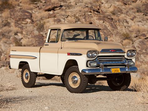 1959, Chevrolet, Napco, Apache, 31, Deluxe, Fleetside, Pickup, Truck, Classic, Cars Wallpapers ...