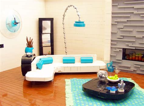 Stuff I Like: Lego Interior Design--Retro | Lego furniture, Lego interior design, Lego house ideas