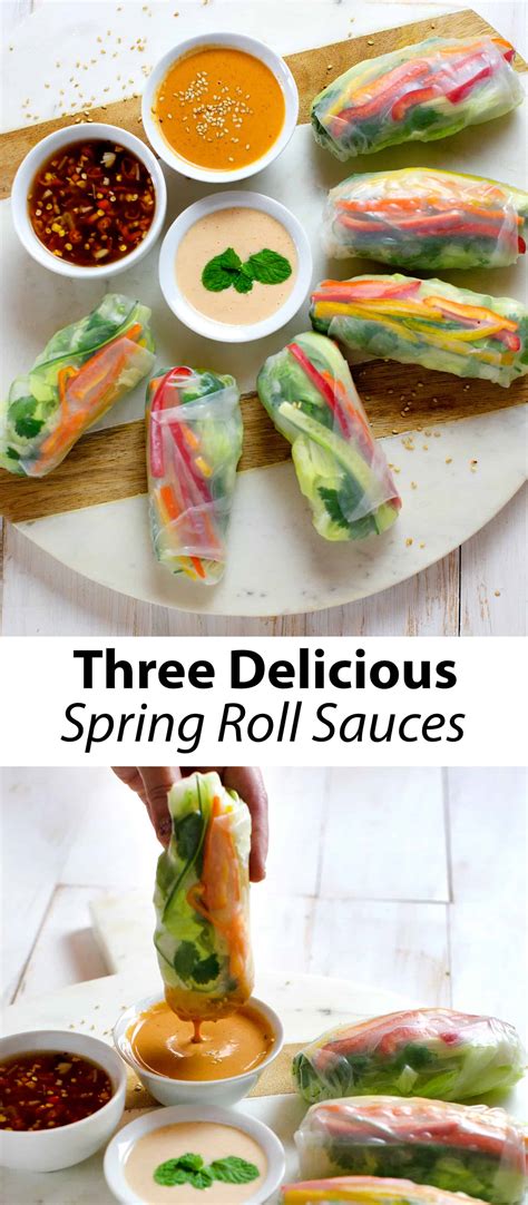 3 Easy Spring Roll Sauces - A Beautiful Mess