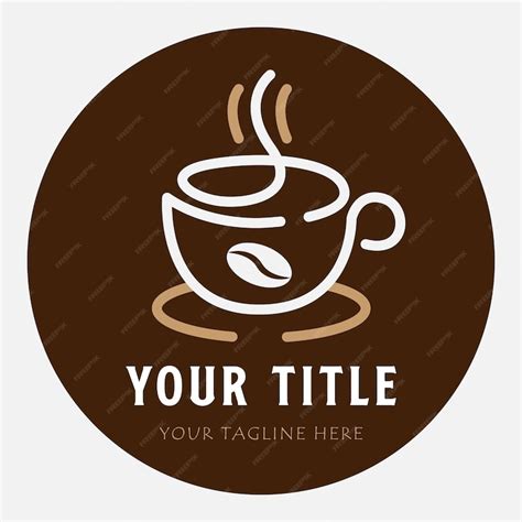 Premium Vector | Coffee line art logo