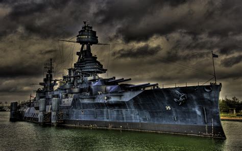 Battleship Texas BB35 HD Desktop Fond d'écran: Widescreen: Haute Définition: Fullscreen