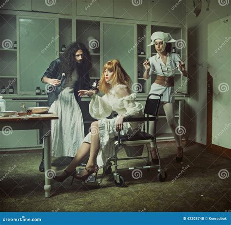 Creepy Operation In The Old Haunted Hospital Stock Photo - Image of ...