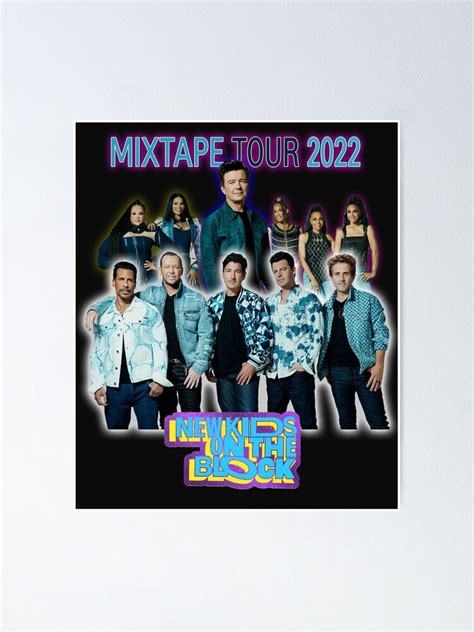 "NKOTB Mixtape Tour 2022" Poster for Sale by WorldOfTeesUSA | Redbubble