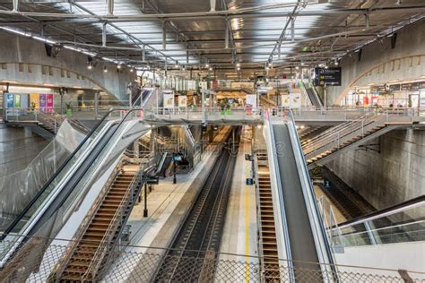 Interior of Marne La Vallée Chessy Railway Station in Disneyland Paris ...